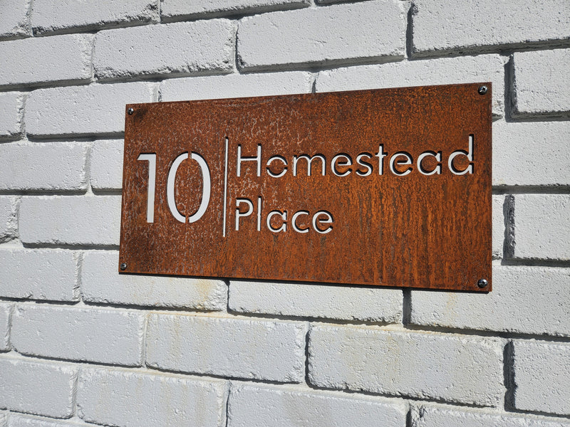 custom address sign