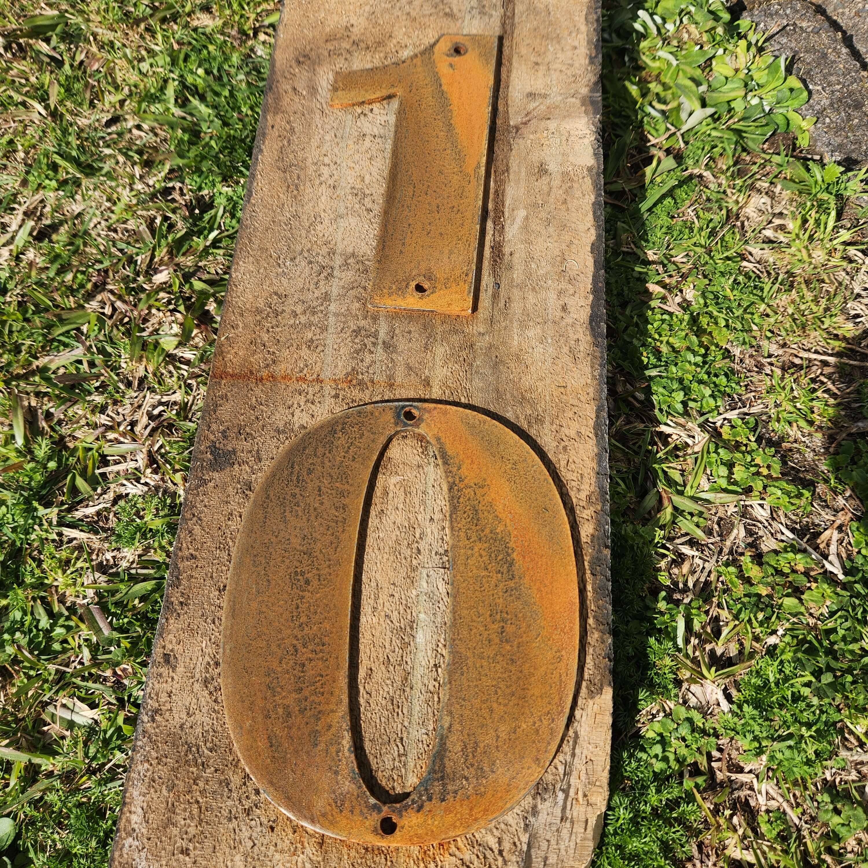 Steel House Numbers | NZ MADE Steel Art – High Voltage Custom Metal Art