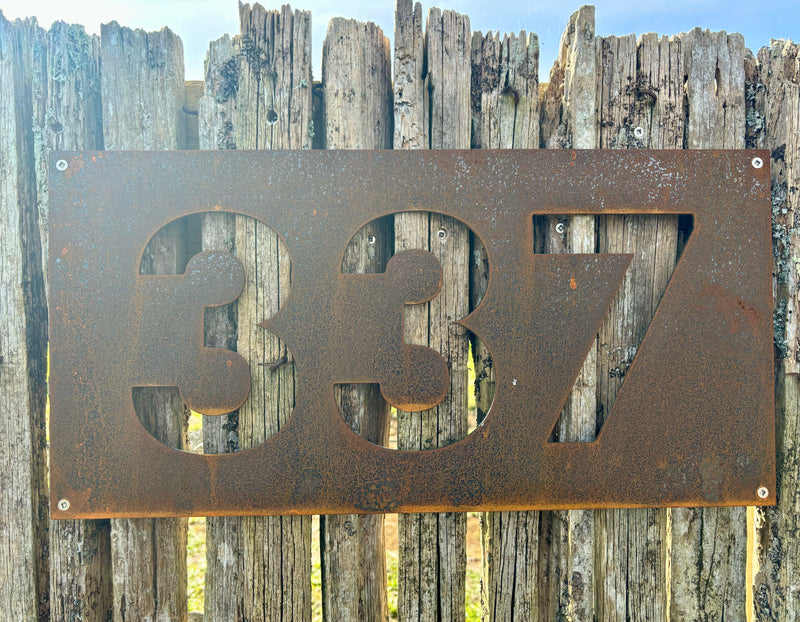 custom address sign