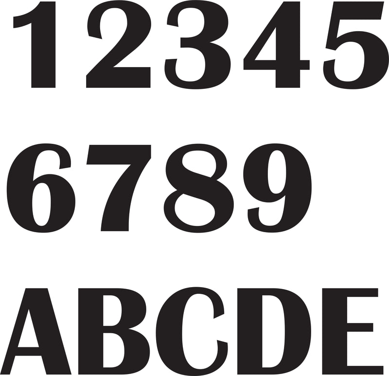 Street Numbers - 150mm