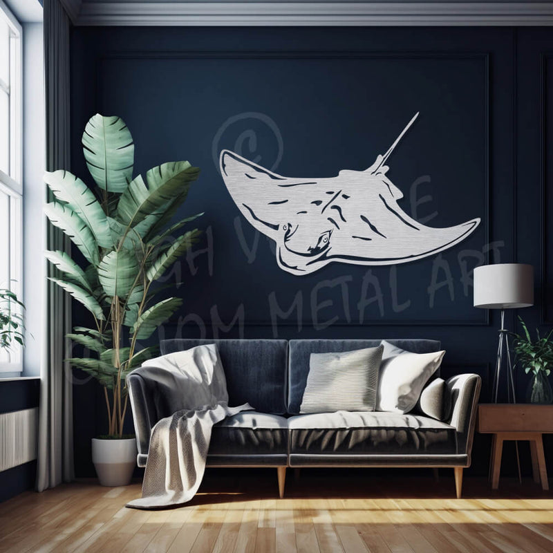 eagle ray steel wall art nz made