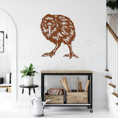 Kiwi steel wall art