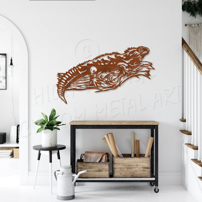 tuatara steel wall art