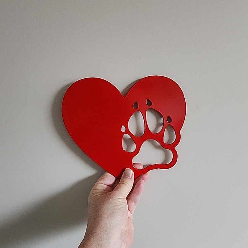 CRAZY SALE - Dog Paw Heart